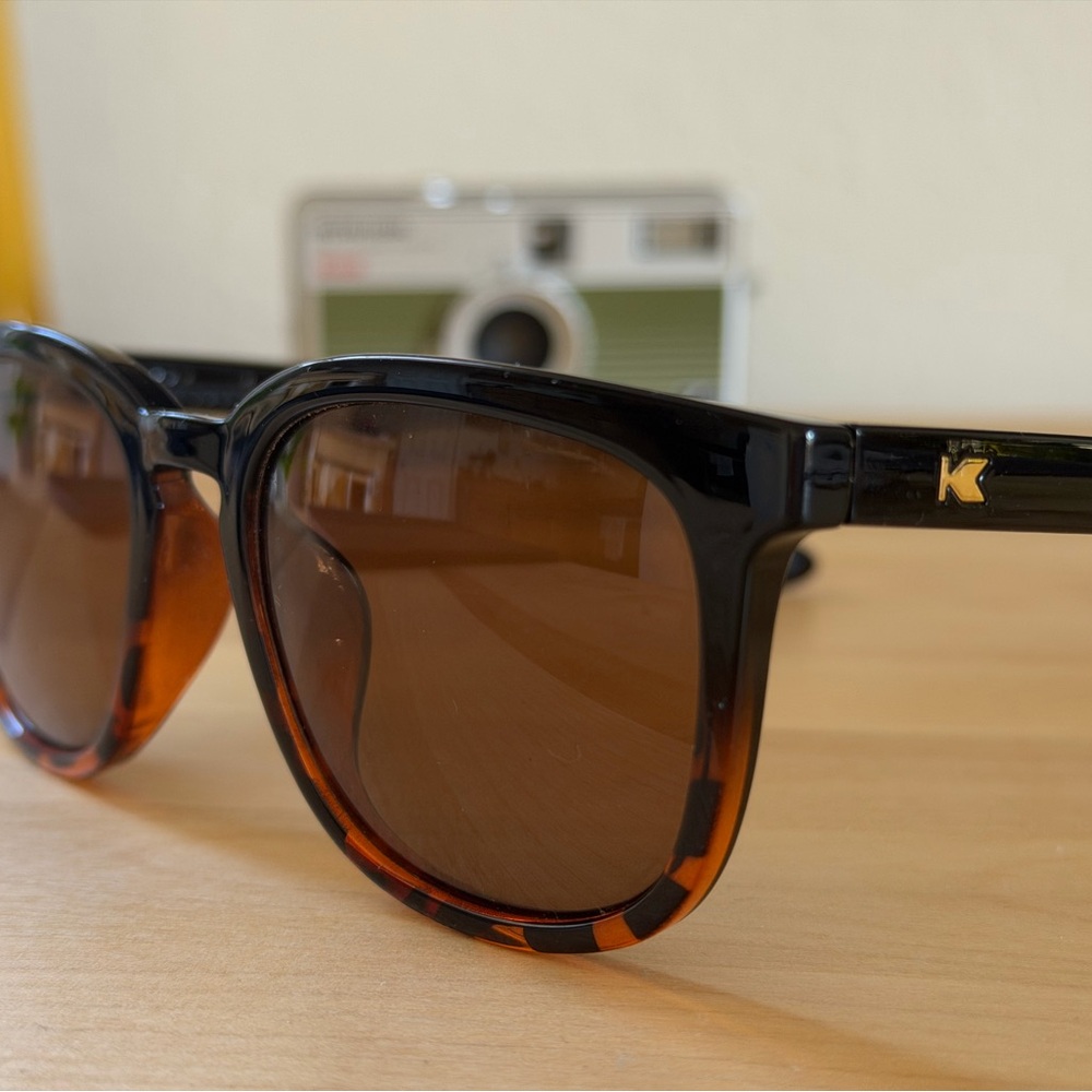 Knockaround Paso Robles - Glossy Black Tortoiseshell / Amber Sunglasses